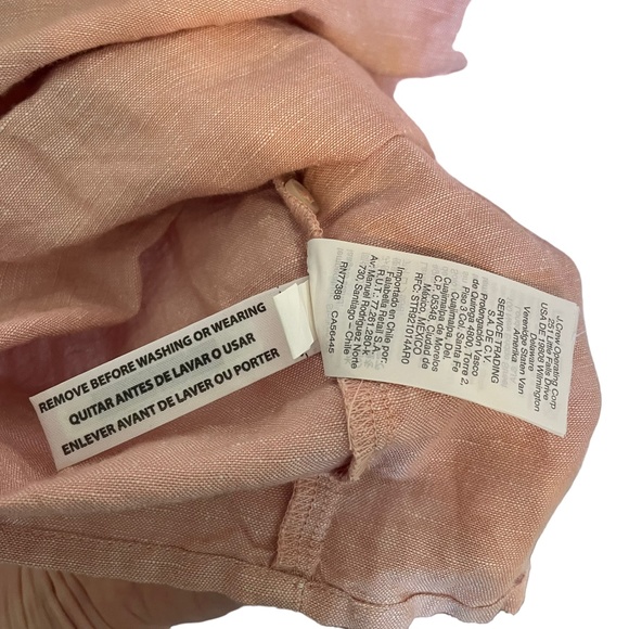 Madewell Alexandra Button Front Linen Blend Babydoll Midi Dress Size M - Picture 4 of 5